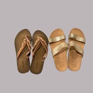2 Pair Girl’s Sandals REEF/Sevens